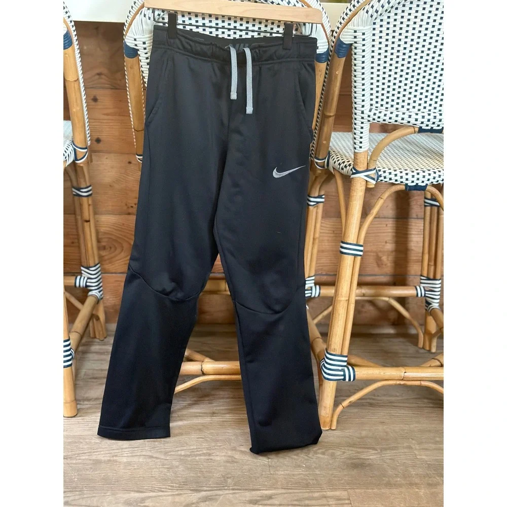 Nike Kids Dri-FIT Black Athletic Training Pants Youth XL Joggers